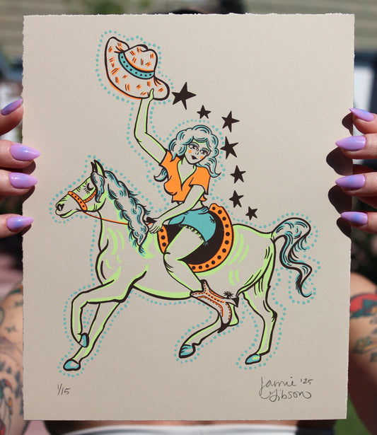 Cowgirl Mini-Print