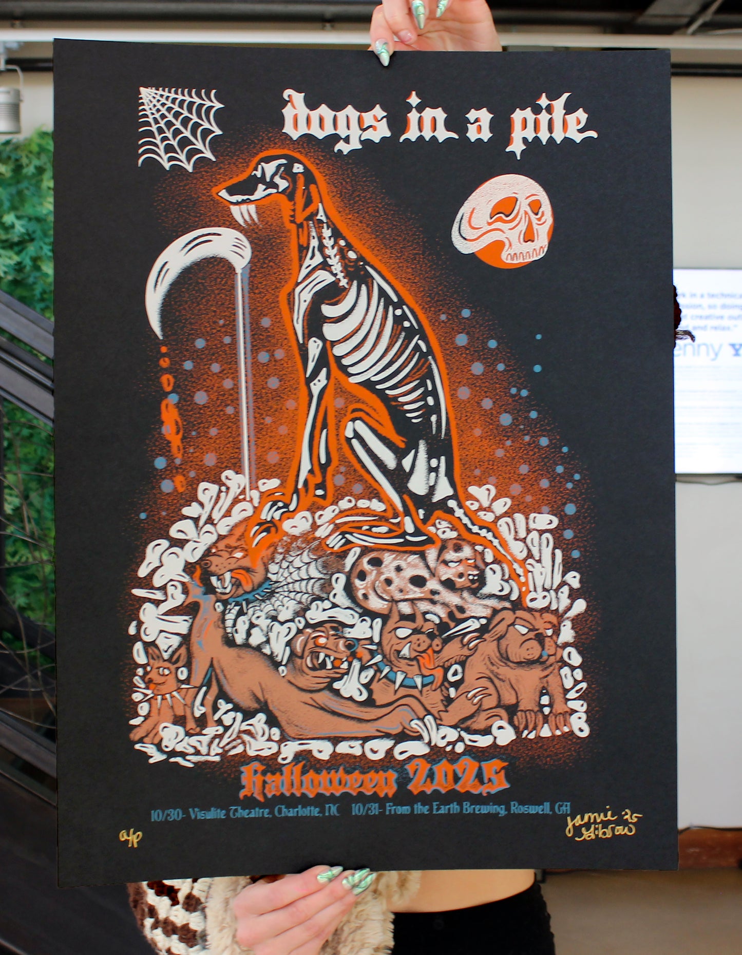 Dogs in a Pile Halloween 2025