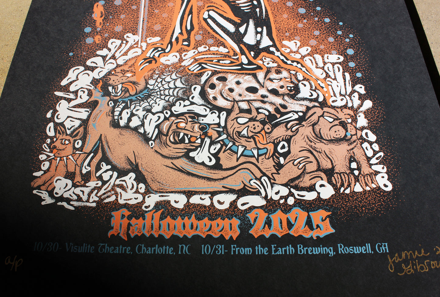 Dogs in a Pile Halloween 2025